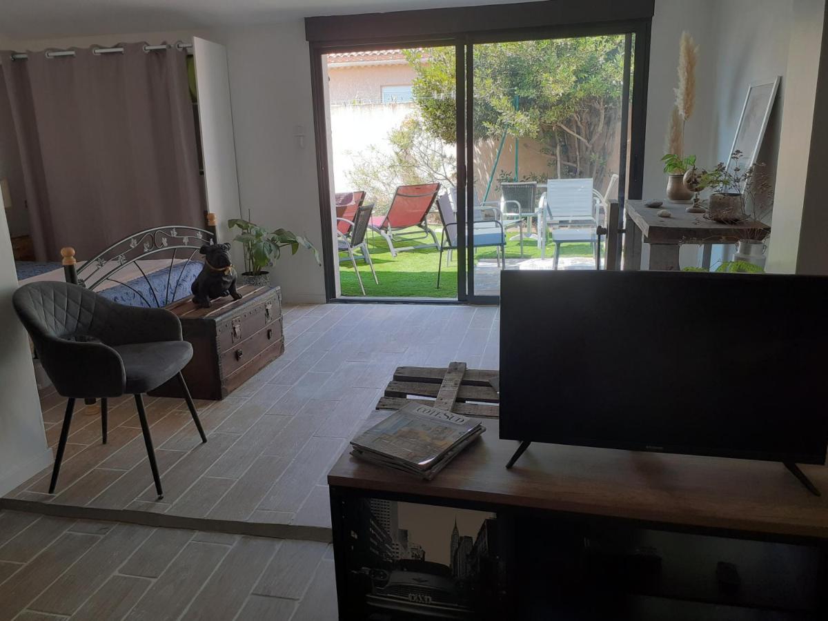 Loft Avec Clim, Parking Et Jardin Proche De La Mer Villa Sauvian Dış mekan fotoğraf