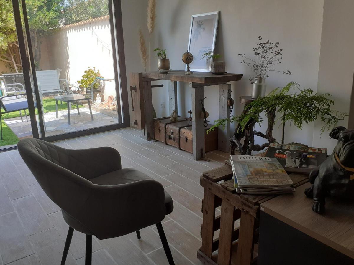 Loft Avec Clim, Parking Et Jardin Proche De La Mer Villa Sauvian Dış mekan fotoğraf