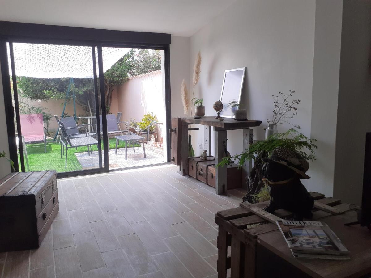 Loft Avec Clim, Parking Et Jardin Proche De La Mer Villa Sauvian Dış mekan fotoğraf